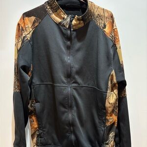 Marina Bay Men's Black and Brown Camouflage Jacket